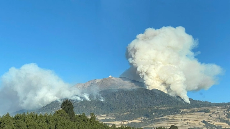 FUERTE INCENDIO PICO DE ORIZABA HOY