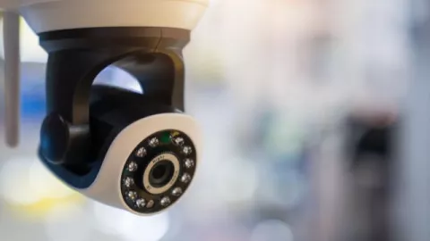 Cámara de seguridad instalada