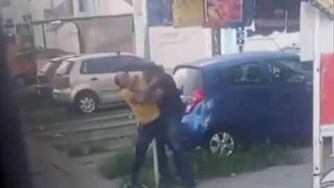pelea de chóferes de ruta Lagos de Puente Moreno