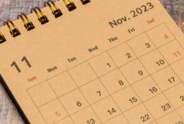 Días inhábiles del mes de noviembre 2023 según la ley