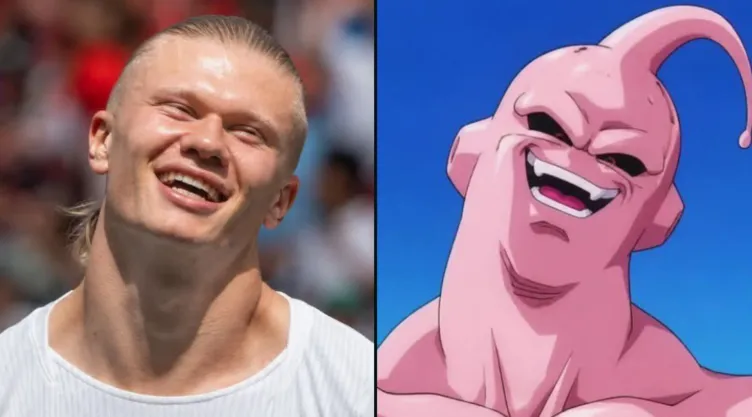 meme erling haaland y majin buu dragon ball