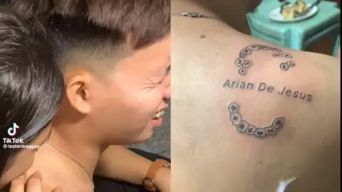 Joven se tatúa la mordida de su novia y lo tunden en redes