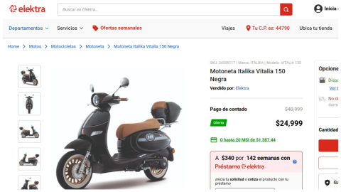 elektra motos