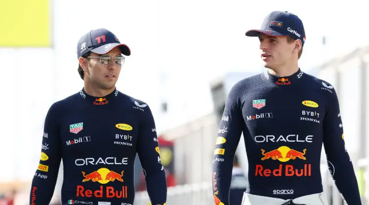 Checo Pérez y Max Verstappen en la Fórmula 1