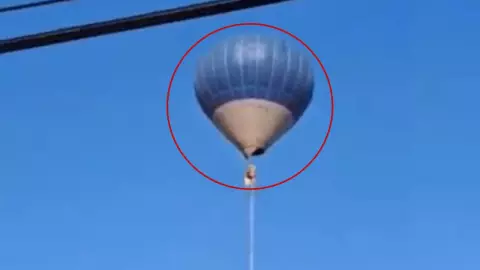 Globo aerostático se incendia en Teotihuacán; dos fallecidos