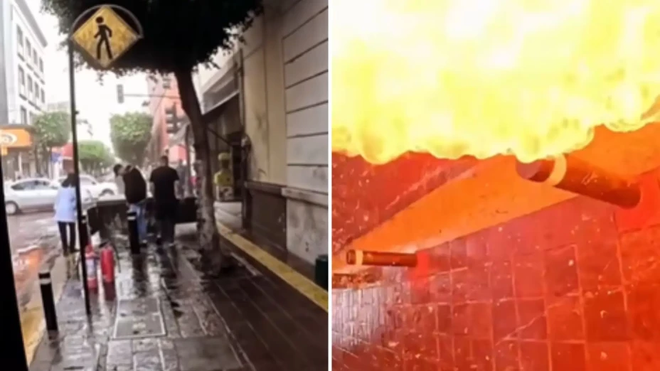 video explosión León grabado por lesionado