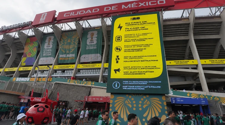 Se activa protocolo de tormenta eléctrica, Estadio Ciudad de México.