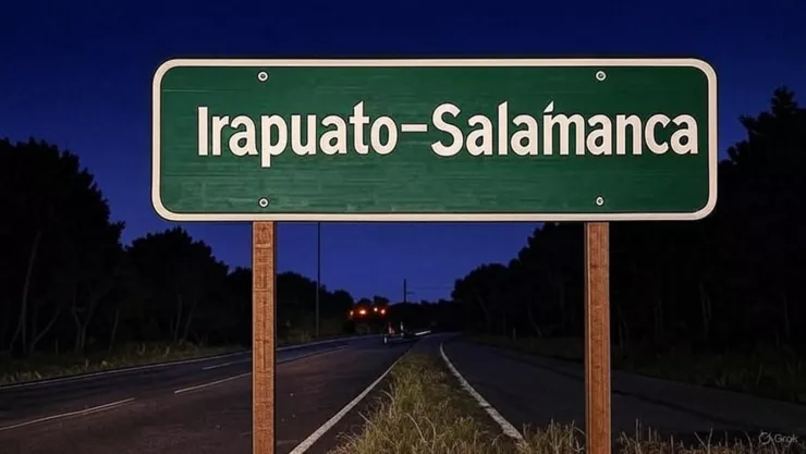 ¡Alerta! Este es el tráfico en la carretera Irapuato-Salamanca por la noche del martes 14 de octubre.jpg