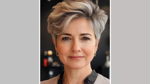 Undercut corto - - cortes modernos para mujeres de 50+