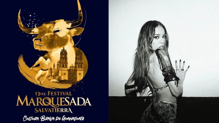 Danna Paola en fiestas de Salvatierra.