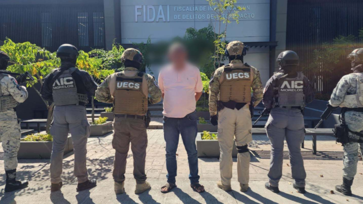 Persona detenida por Fiscalía de Morelos
