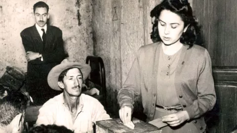 Voto de la mujer en México.