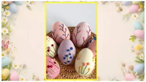 huevos de pascua ideas tela