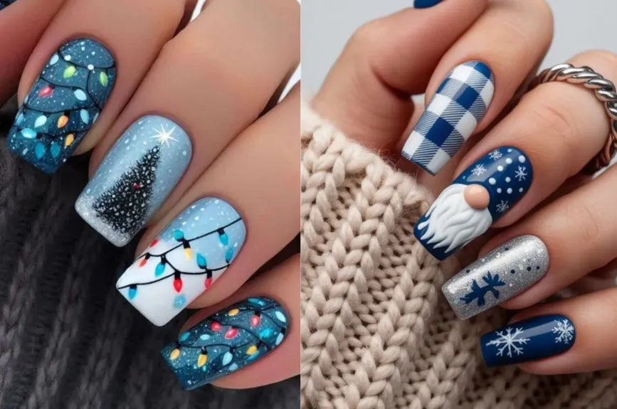 No importa cómo sean tus uñas: estos diseños de Navidad harán lucir tus manos como nunca.