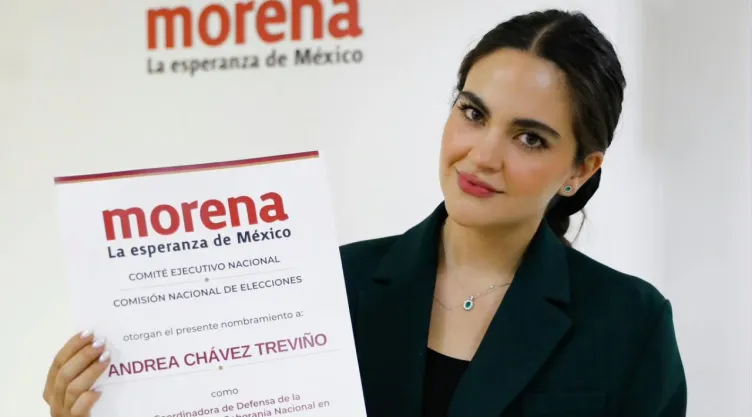 Morena nombra a Andrea Chávez para Ciudad Juárez.
