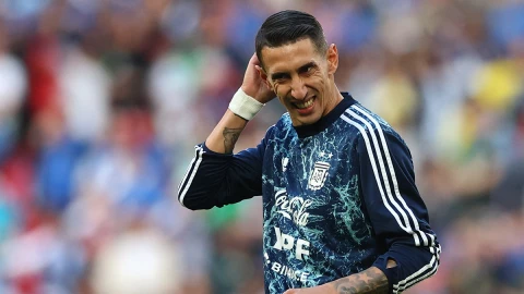 Ángel Di María con la selección de Argentina
