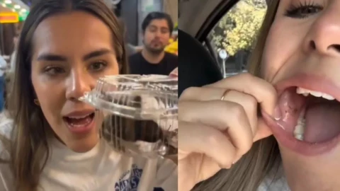 Influencer se come una tarántula