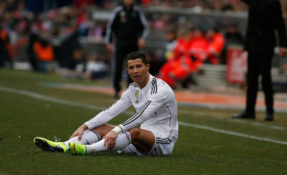 Cristiano Ronaldo en la derrota del Madrid