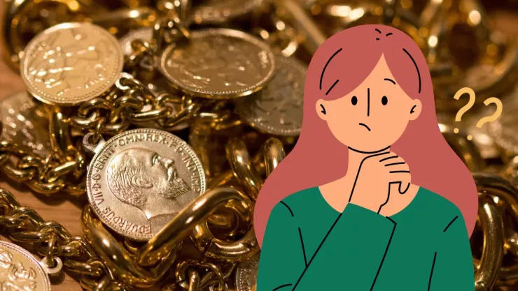 joyas en un cobre del tesoro