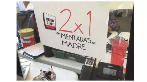 No faltaron los graciositos en el Buen Fin 2023