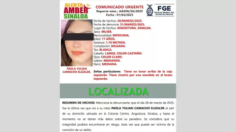 Localizan a Paola Yulian Camacho Elizalde desaparecida en Angostura..jpg