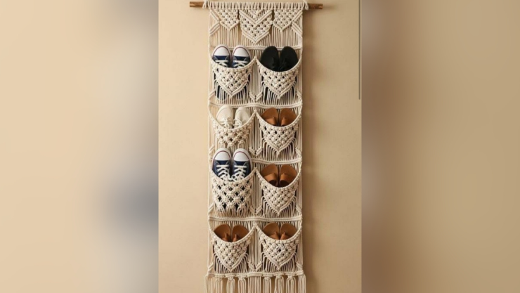 Cómo tejer un zapatero u organizador de pared a crochet para mantener todo en orden