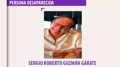 Buscan a Sergio Roberto Guzmán Gárate