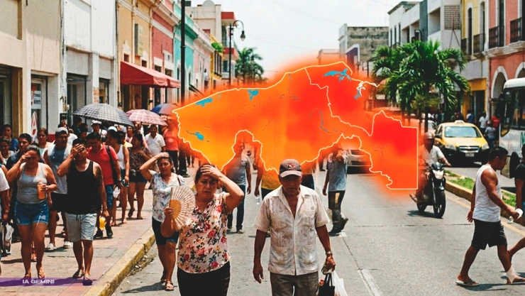 Pronóstico del tiempo Tabasco: Sensación térmica alcanzará los 45 grados este martes