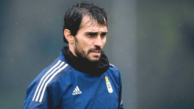 Alejandro Arribas con el Real Oviedo