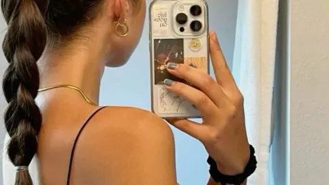 Peinado coleta con trenza para ir al gimnasio