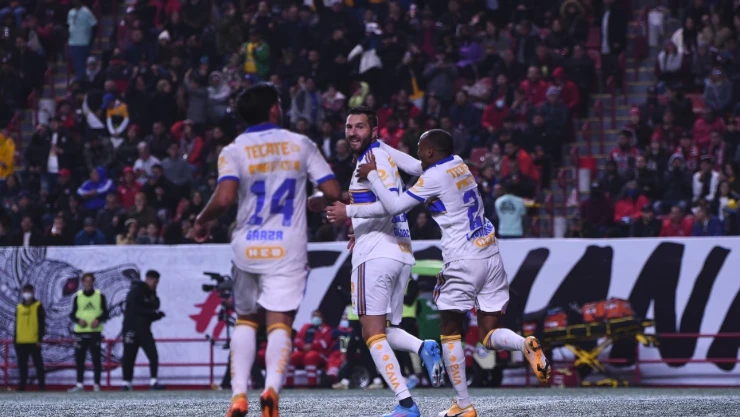 Gignac festeja gol contra Xolos en Tijuana Jornada 3 Clausura 2023