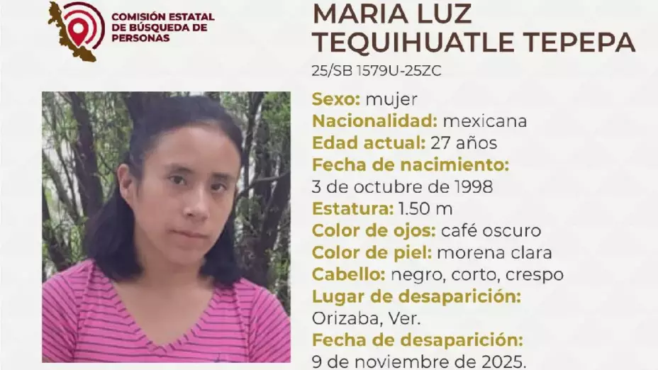 María Luz Tequihuatle requiere atención médica, está desaparecida en Veracruz ¿Qué se sabe?