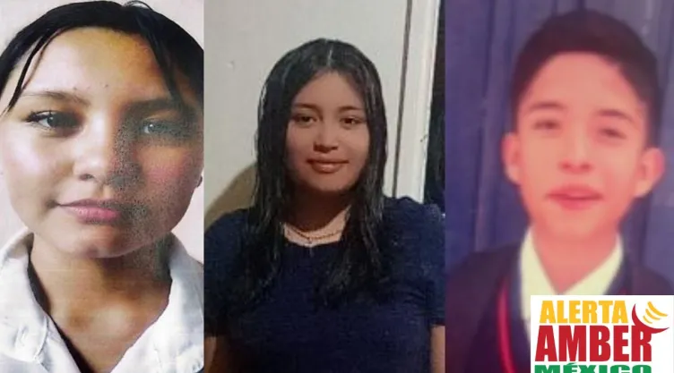 Desaparecidos en Edomex: Activan Alerta Amber tras desaparición de tres adolescentes