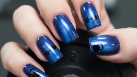 7 diseños de uñas con dibujos de mancuernas de gym: son hermosas para cualquier tipo de piel