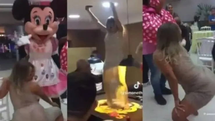 VIDEO Madre que perrea en fiesta infantil EXPLOTA ante las críticas