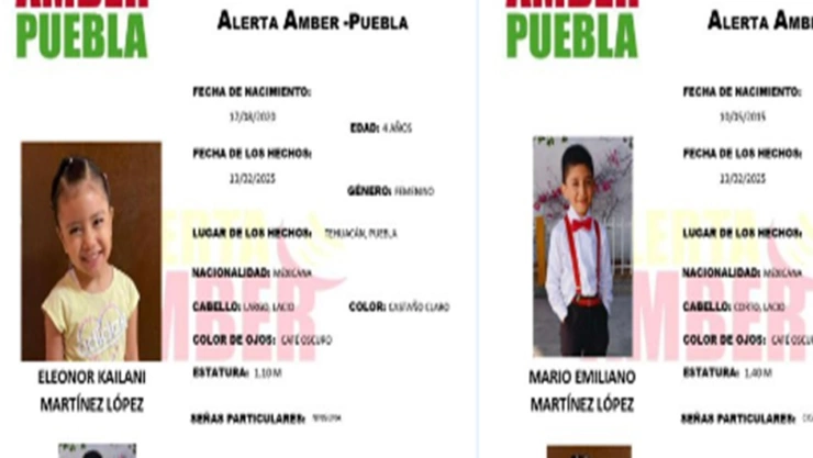 niños desaparecidos en Tehuacán