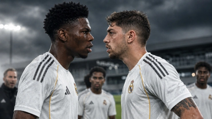 Federico Valverde y Aurélien Tchouaméni