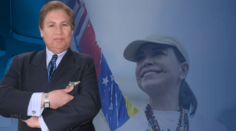 Armando Guzmán y María Corina Machado.