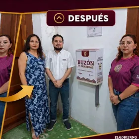 Gobierno de Layda Sansores presume cambio de buzones.