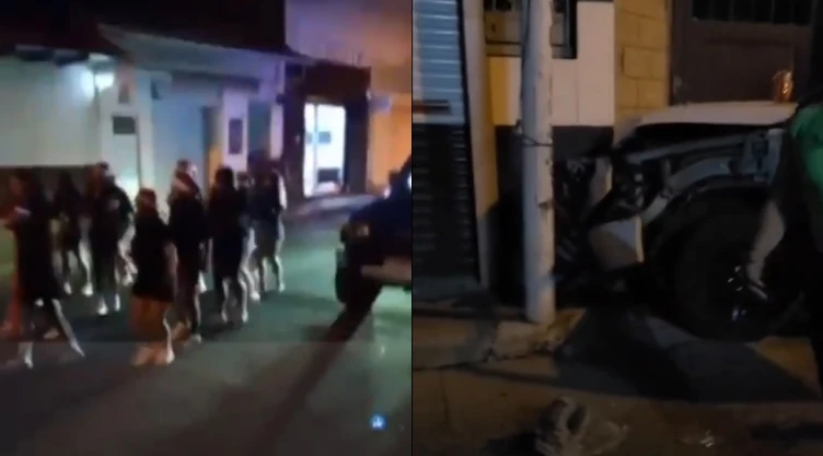 Conductor arrolló y mató a dos jóvenes en caravana navideña de Los Reyes, Michoacán.