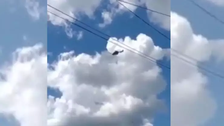 Video Se desploma helicóptero de la Marina en Tabasco