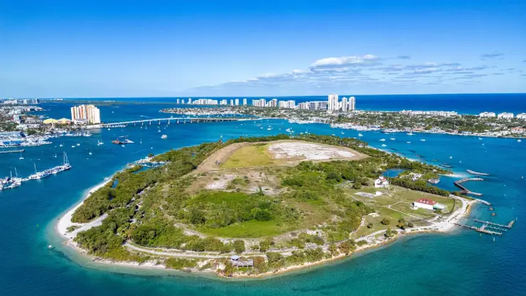 La majestuosa vista de las islas en Florida
