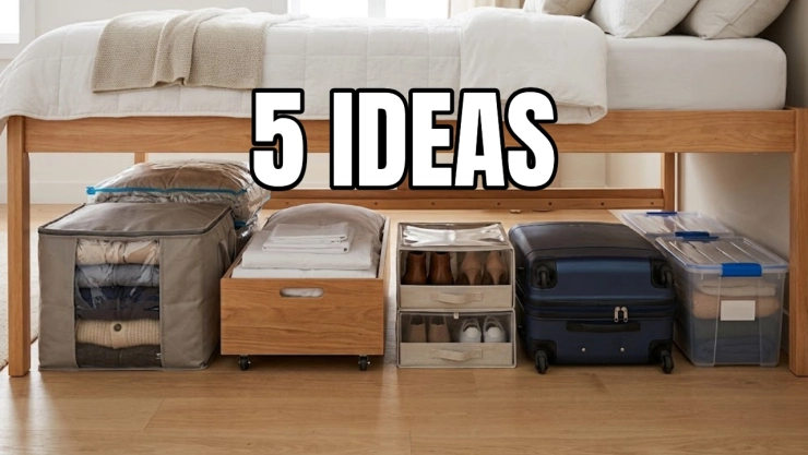 5 ideas para aprovechar el espacio debajo de la cama sin perder el orden