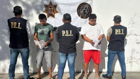 Detenidos por presuntamente participar en el linchamiento en Tekit, Yucatán.