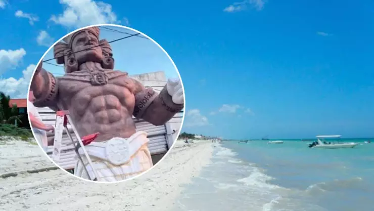 Este día INSTALARÁN la estatua del Dios Maya Chaac en Yucatán y el LUGAR donde podrás tomarte fotos