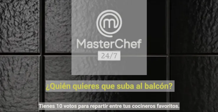 Cómo votar en MasterChef 24/7