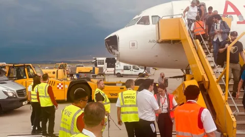 avión granizada austria