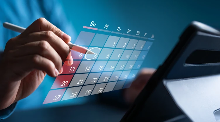 Un calendario digital