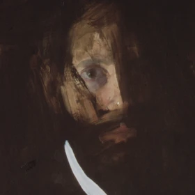 Juan Carlos del Valle, Yo antes, óleo sobre tela, 60 x 50 cm