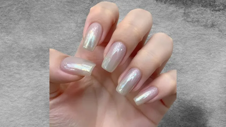 Uñas con efecto glazed